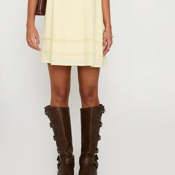 Princess Polly Alanah Mini Dress Lemon size 2 - Picture 5 of 10